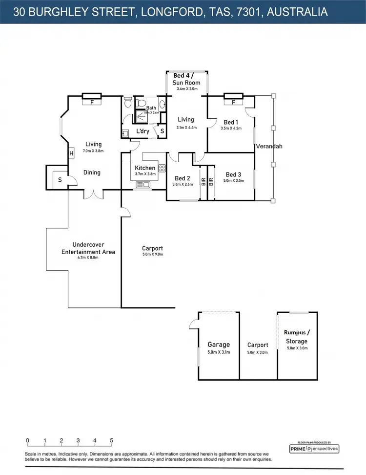 Floorplan of Homely house listing, 30 Burghley Street, Longford TAS 7301
