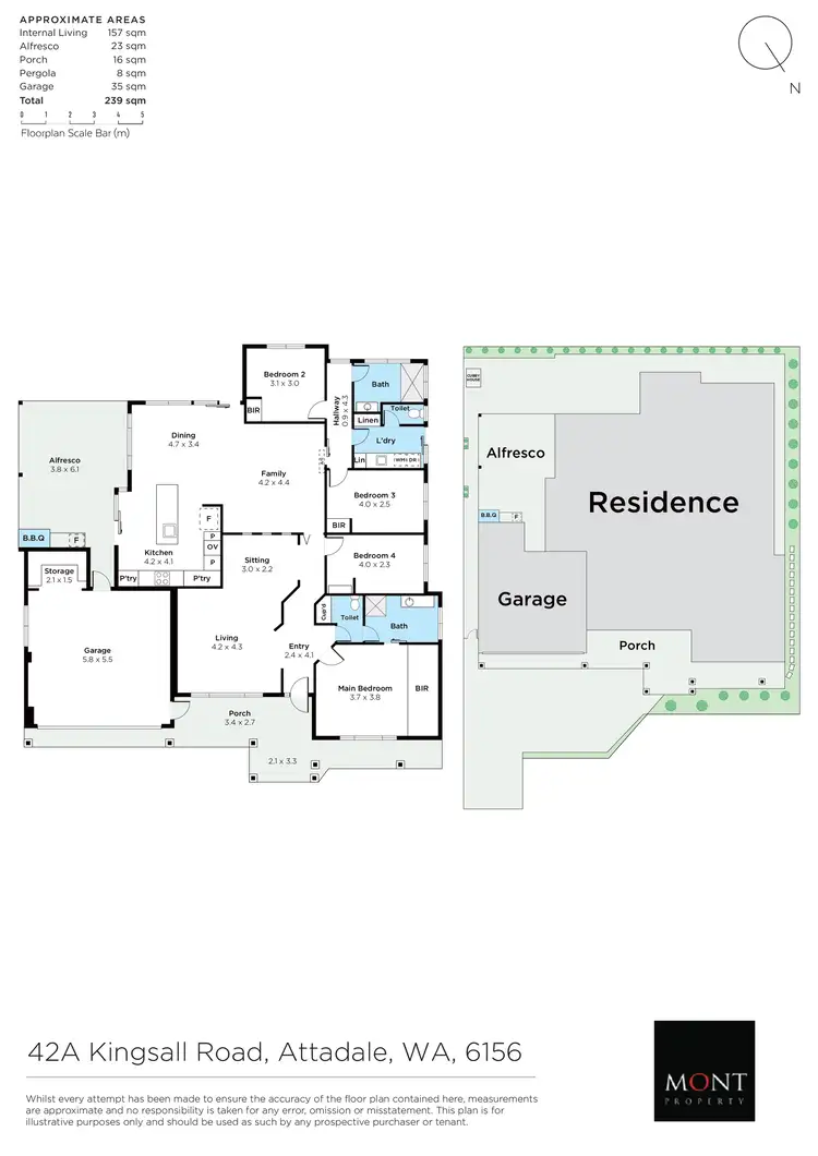 Floorplan of Homely house listing, 42A Kingsall Road, Attadale WA 6156