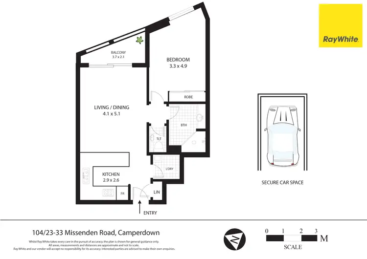 Floorplan of Homely apartment listing, 104/23-33 Missenden Road, Camperdown NSW 2050