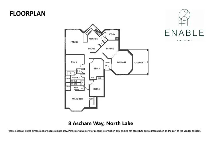 Floorplan of Homely house listing, 8 Ascham Way, North Lake WA 6163