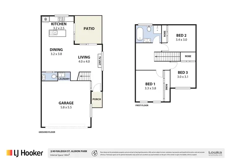 Floorplan of Homely townhouse listing, 2/49 Raleigh Street, Albion Park NSW 2527