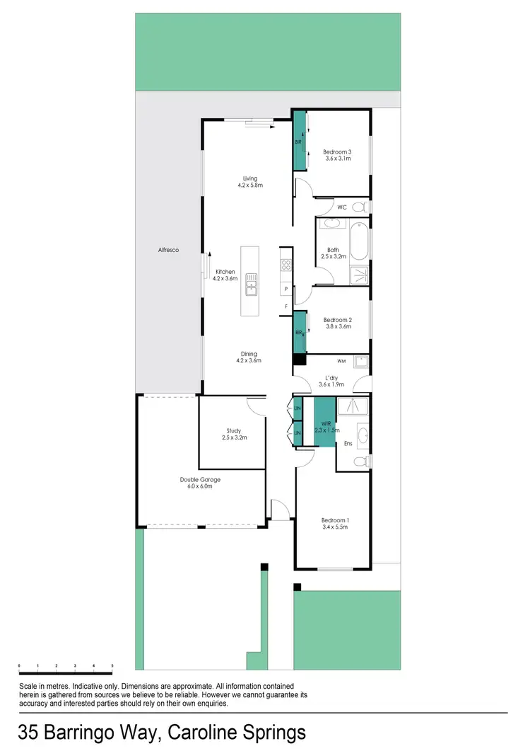 Floorplan of Homely house listing, 35 Barringo Way, Caroline Springs VIC 3023