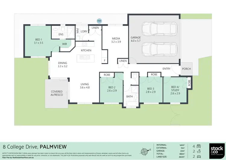 Floorplan of Homely house listing, 8 College Drive, Palmview QLD 4553