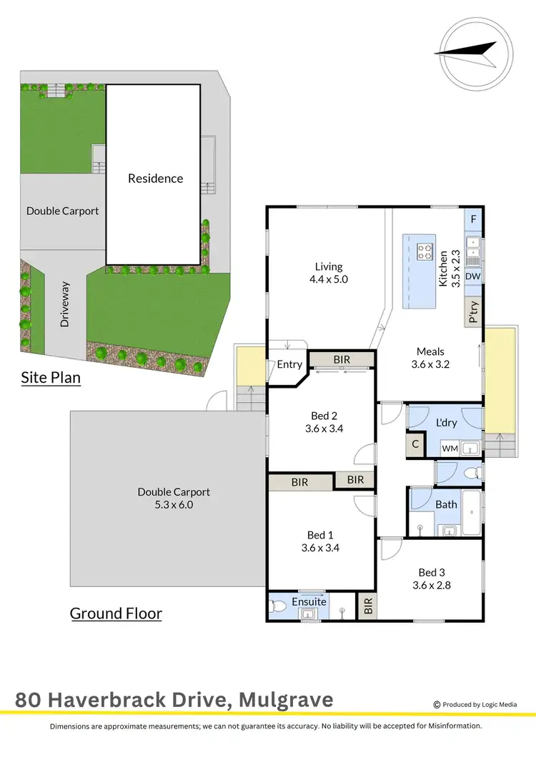 Floorplan of Homely house listing, 80 Haverbrack Drive, Mulgrave VIC 3170