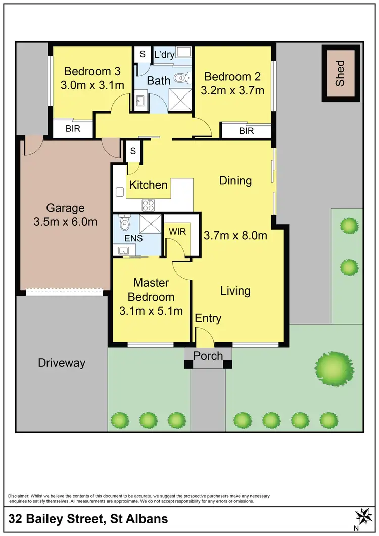 Floorplan of Homely house listing, 32 Bailey Street, St Albans VIC 3021