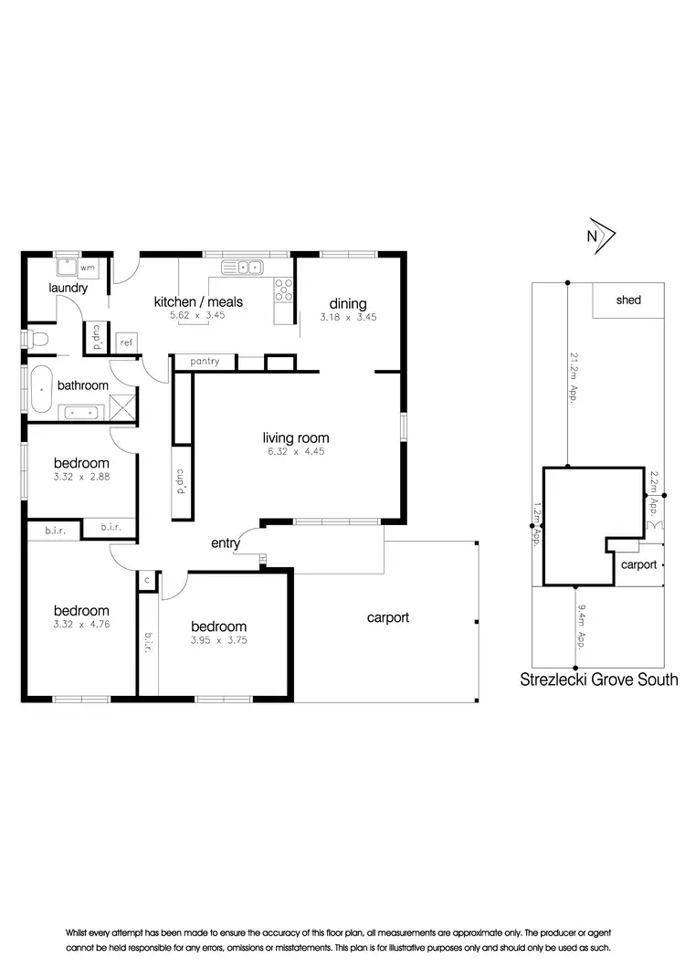 Floorplan of Homely house listing, 35 Strezlecki Grove South, Altona Meadows VIC 3028