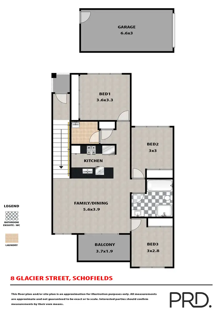 Floorplan of Homely unit listing, 4 Glacier Street, Schofields NSW 2762
