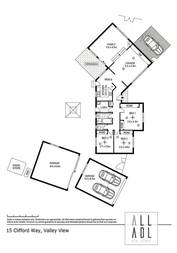 Floorplan of Homely house listing, 15 Clifford Way, Valley View SA 5093