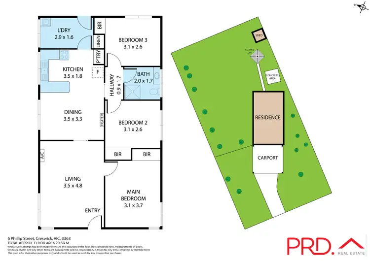 Floorplan of Homely house listing, 6 Phillip Street, Creswick VIC 3363