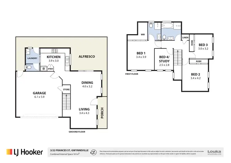 Floorplan of Homely townhouse listing, 3/22 Frances Street, Gwynneville NSW 2500