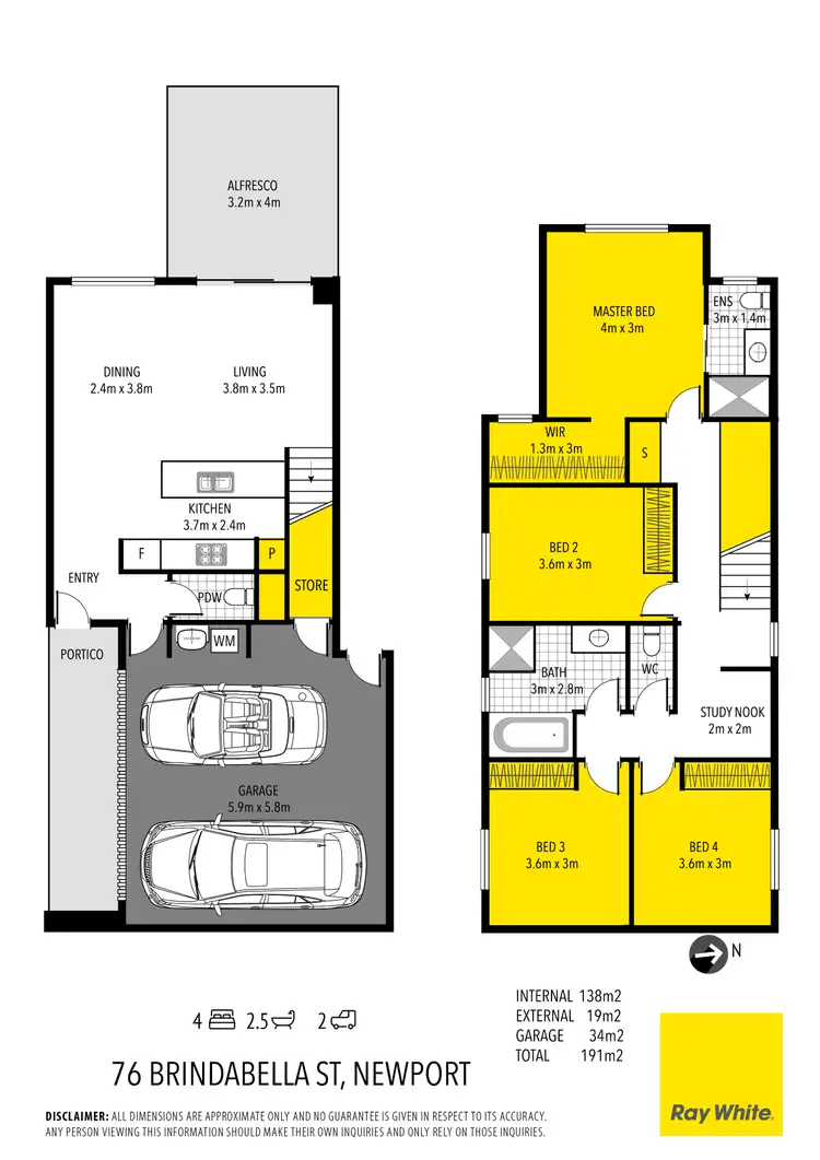 Floorplan of Homely house listing, 76 Brindabella Street, Newport QLD 4020
