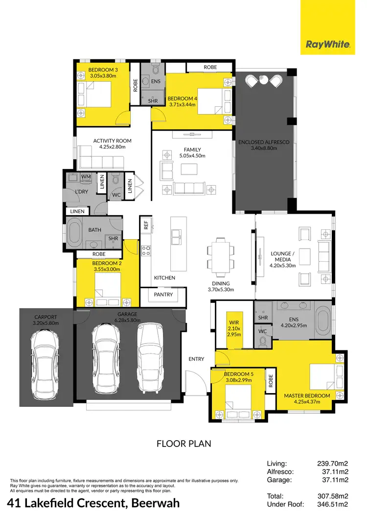 Floorplan of Homely house listing, 41 Lakefield Crescent, Beerwah QLD 4519
