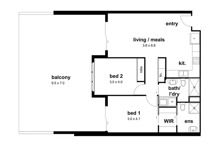 Floorplan of Homely unit listing, Address available on request