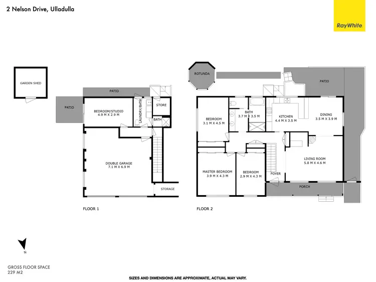 Floorplan of Homely house listing, 2 Nelson Drive, Ulladulla NSW 2539