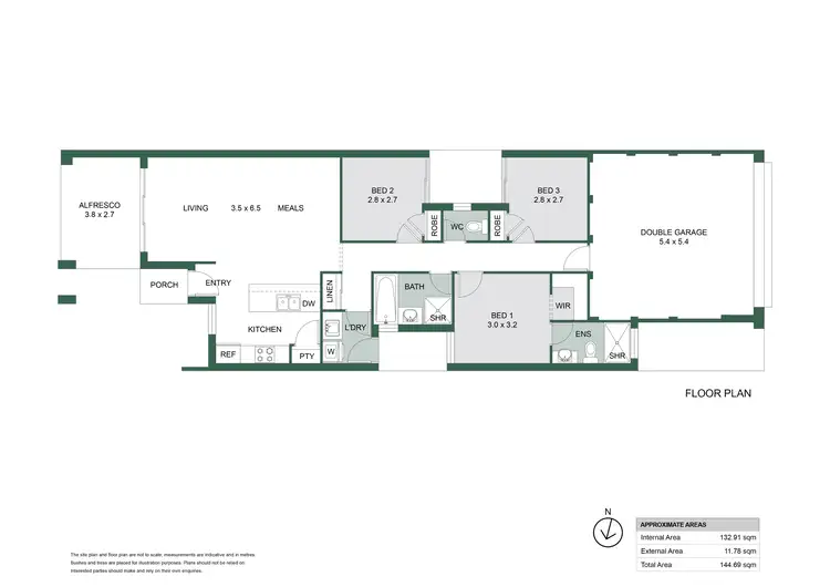 Floorplan of Homely house listing, 150 Sanctuary Circuit, Dawesville WA 6211