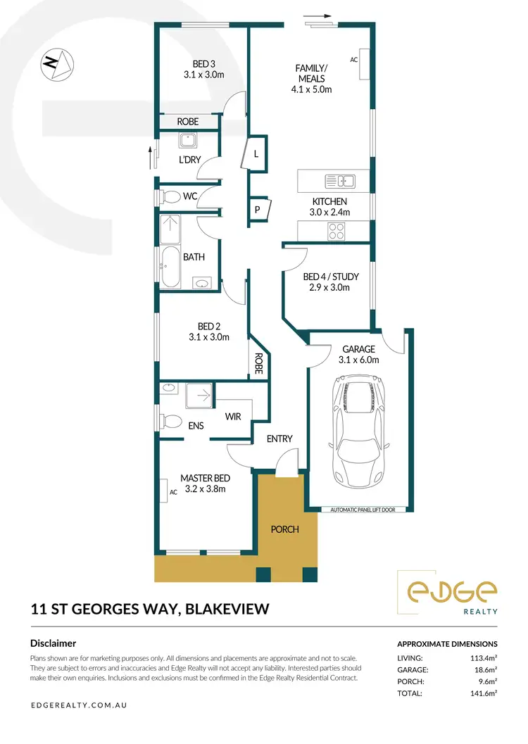 Floorplan of Homely house listing, 11 St Georges Way, Blakeview SA 5114
