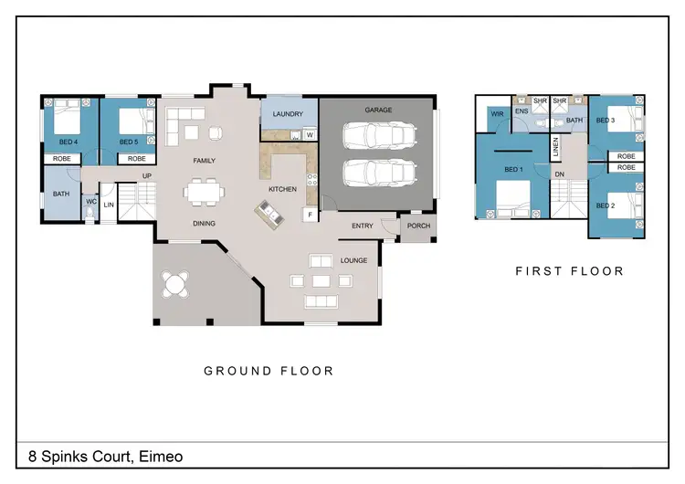 Floorplan of Homely house listing, 8 Spinks Court, Eimeo QLD 4740