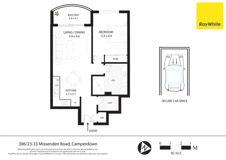 Floorplan of Homely apartment listing, 306/23-33 Missenden Road, Camperdown NSW 2050
