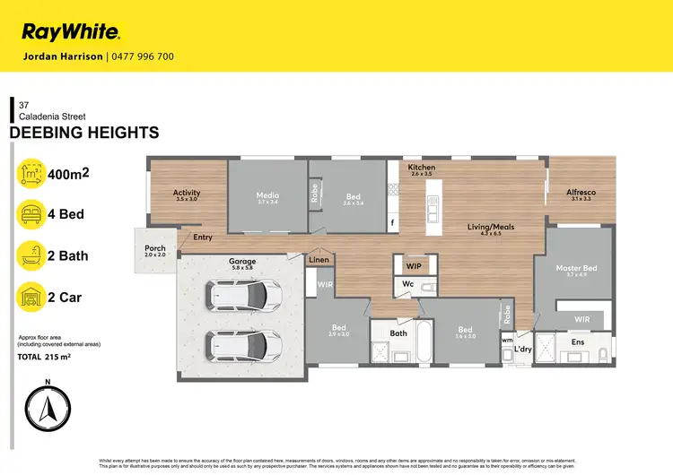 Floorplan of Homely house listing, 37 Caladenia Street, Deebing Heights QLD 4306