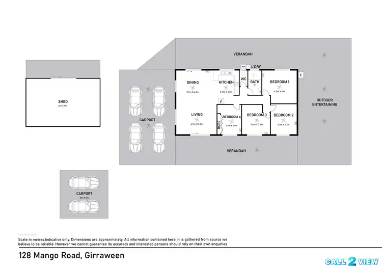 Floorplan of Homely house listing, 128 Mango Road, Girraween NT 836