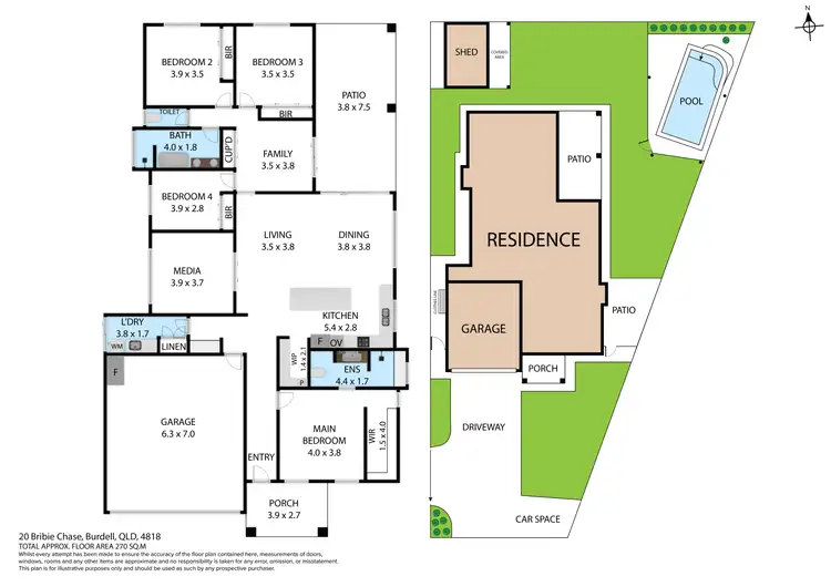 Floorplan of Homely house listing, 20 Bribie Chase, Burdell QLD 4818