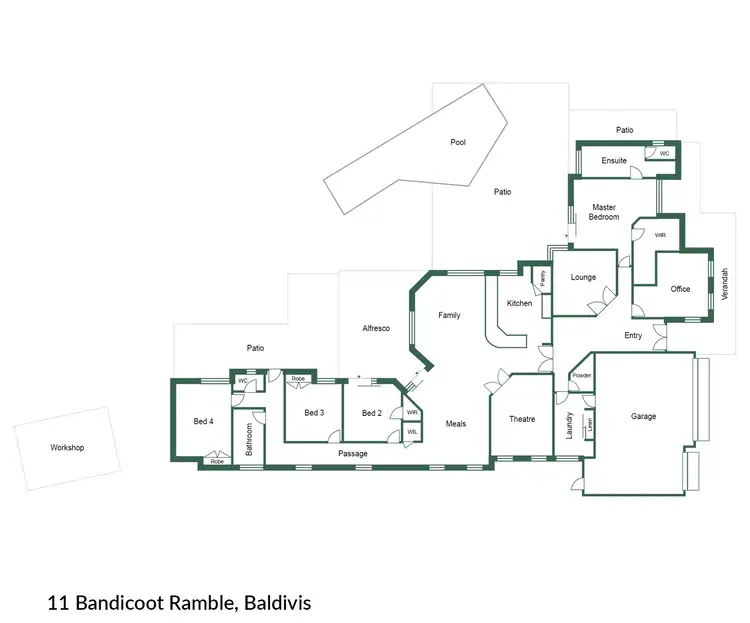 Floorplan of Homely house listing, 11 Bandicoot Ramble, Baldivis WA 6171