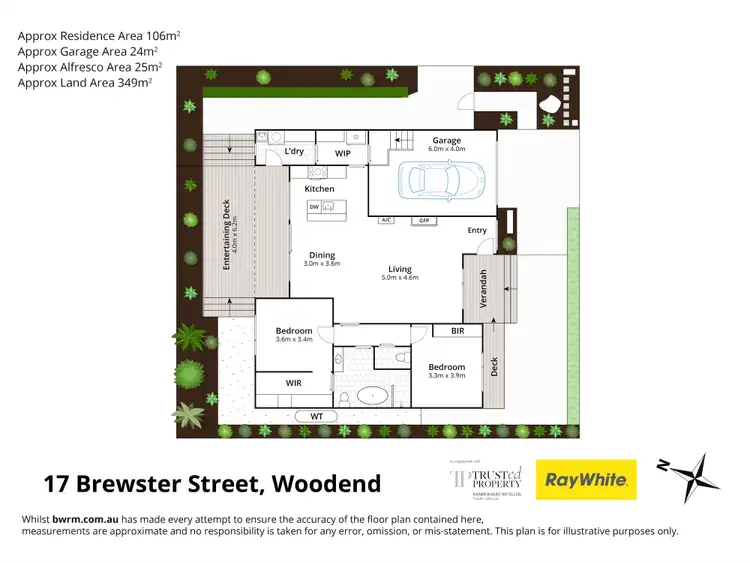 Floorplan of Homely house listing, 17 Brewster Street, Woodend VIC 3442