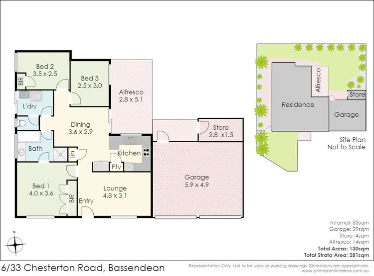 Floorplan of Homely villa listing, 6/33 Chesterton Road, Bassendean WA 6054