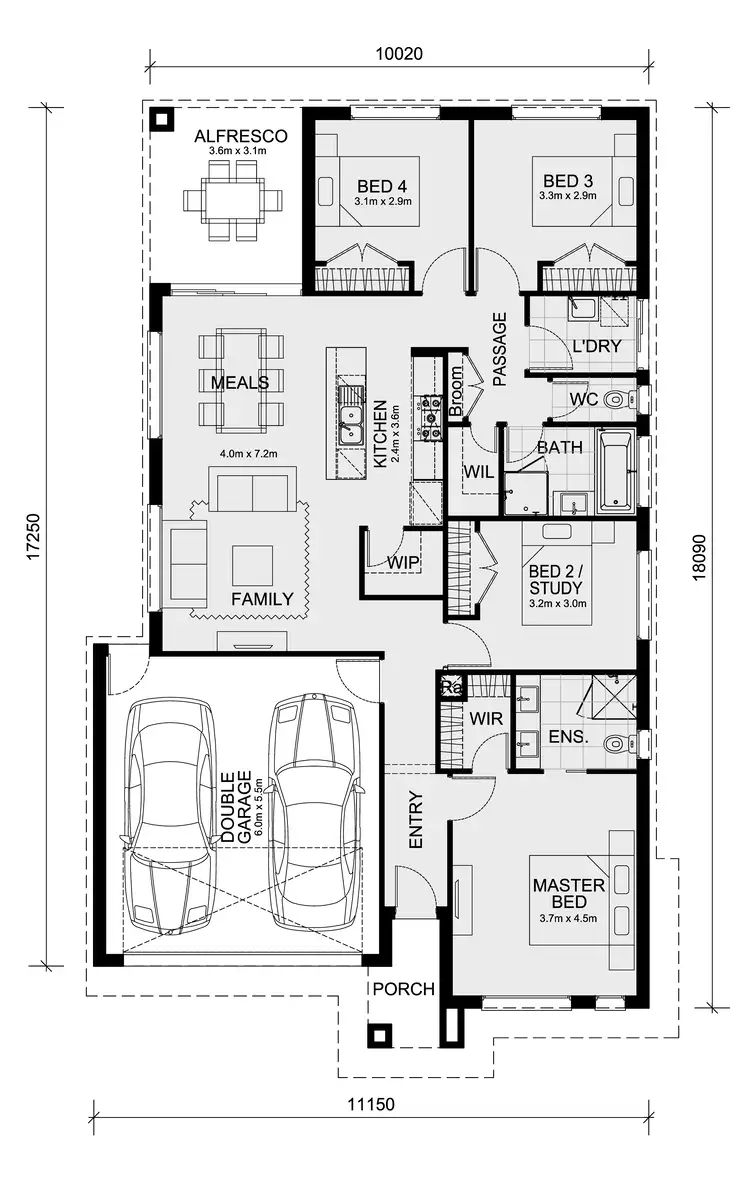 Floorplan of Homely house listing, Lot 7018 Furlong Way, Aintree VIC 3336