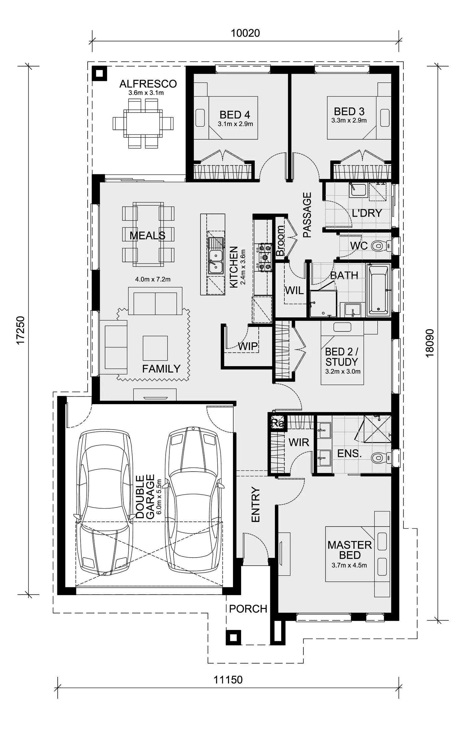 Floorplan of Homely house listing, Lot 7018 Furlong Way, Aintree VIC 3336