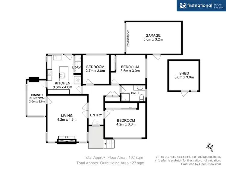 Floorplan of Homely unit listing, 5/69 Channel Highway, Kingston TAS 7050