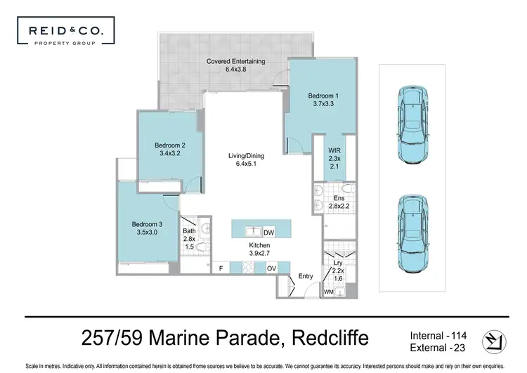 Floorplan of Homely apartment listing, 257/59 Marine Pde, Redcliffe QLD 4020