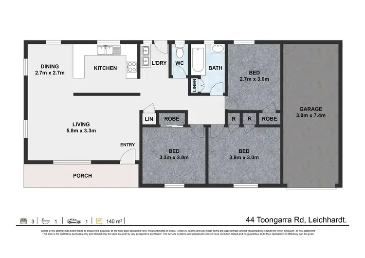 Floorplan of Homely house listing, 44 Toongarra Road, Leichhardt QLD 4305