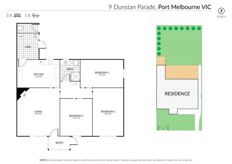 Floorplan of Homely house listing, 9 Dunstan Parade, Port Melbourne VIC 3207