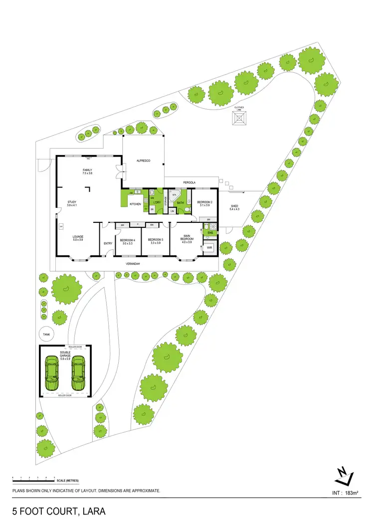 Floorplan of Homely house listing, 5 Foot Court, Lara VIC 3212