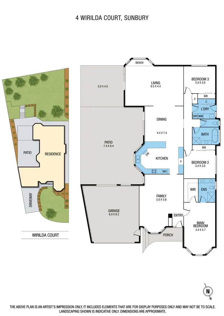 Floorplan of Homely house listing, 4 Wirilda Court, Sunbury VIC 3429