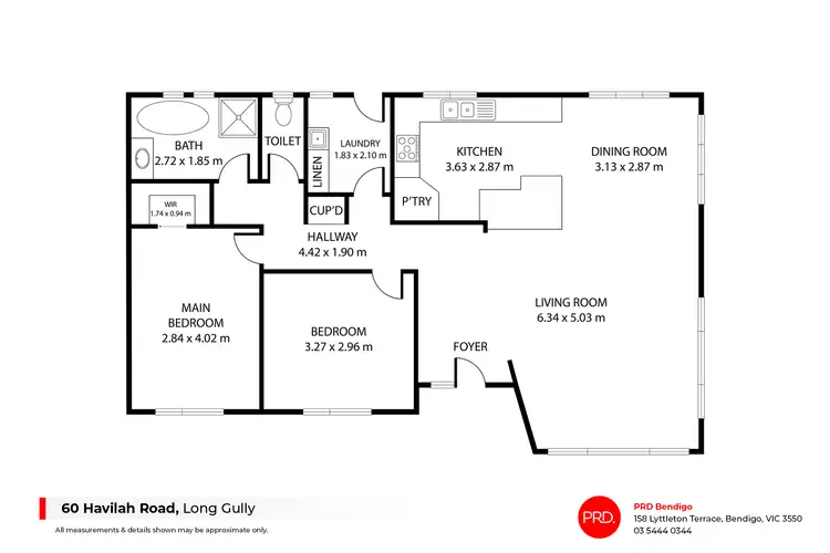Floorplan of Homely house listing, 60 Havilah Road, Long Gully VIC 3550