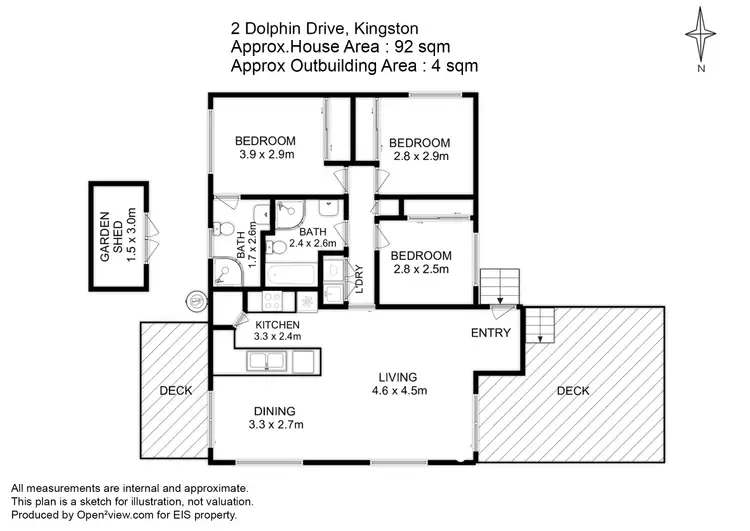 Floorplan of Homely house listing, 2 Dolphin Drive, Kingston TAS 7050
