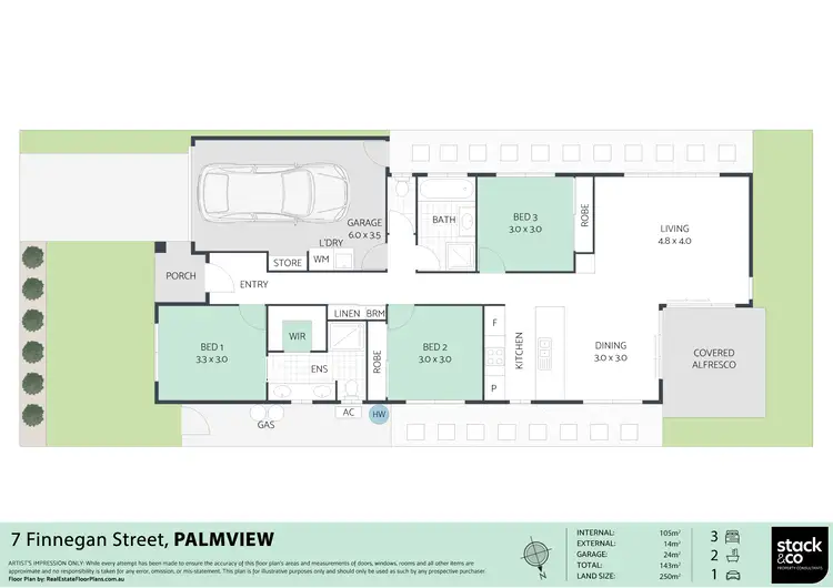 Floorplan of Homely house listing, 7 Finnegan Street, Palmview QLD 4553