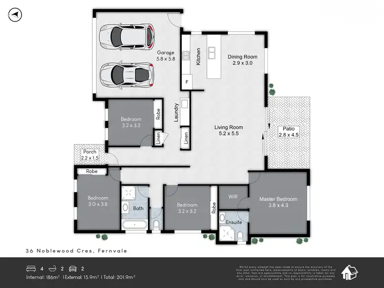 Floorplan of Homely house listing, 36 Noblewood Crescent, Fernvale QLD 4306