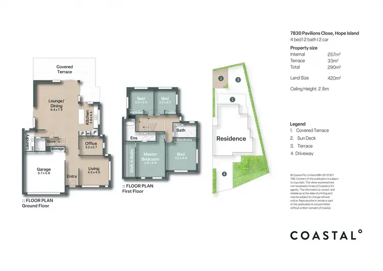 Floorplan of Homely house listing, 7830 Pavilions Close, Hope Island QLD 4212