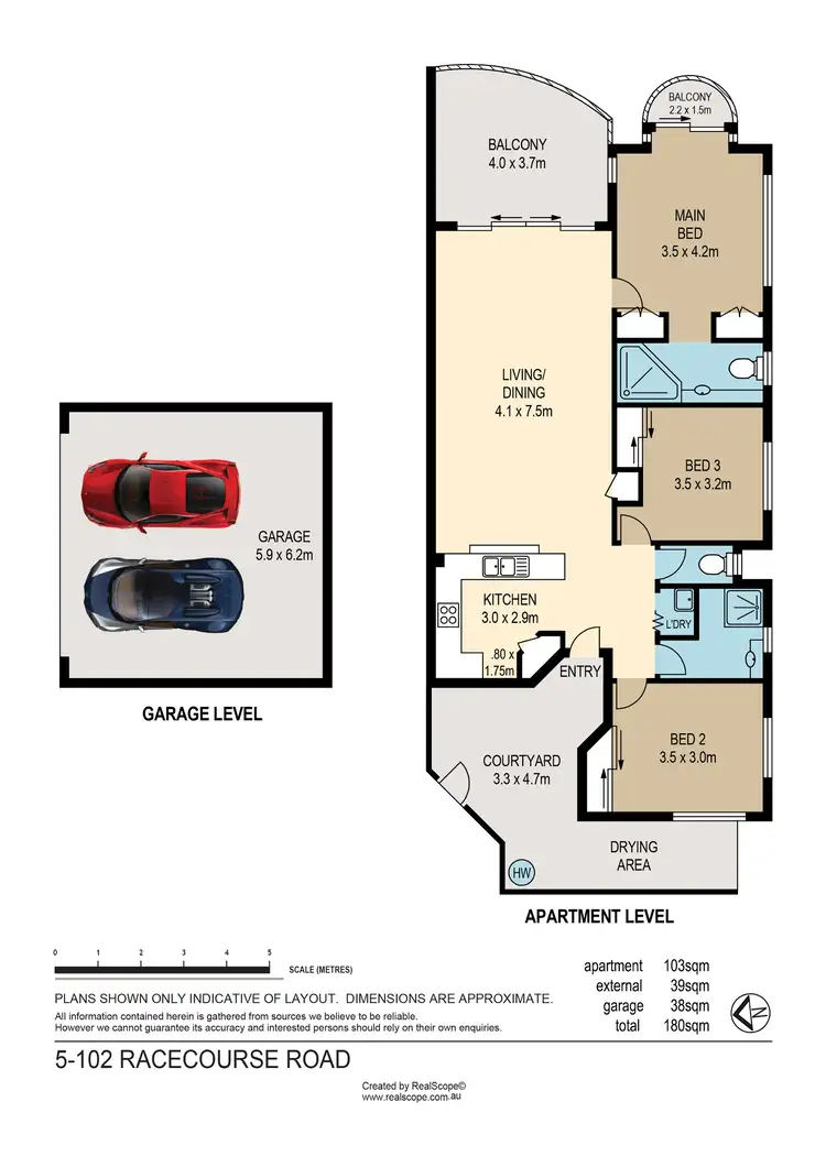 Floorplan of Homely unit listing, 5/102 Racecourse Rd, Ascot QLD 4007