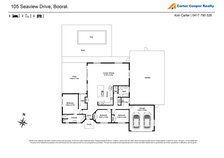Floorplan of Homely house listing, 105 Seaview Drive, Booral QLD 4655