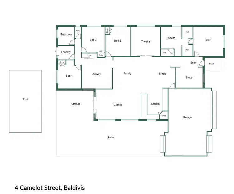 Floorplan of Homely house listing, 4 Camelot Street, Baldivis WA 6171