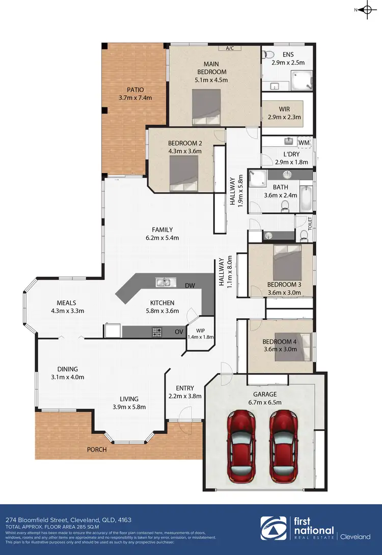 Floorplan of Homely house listing, 274 Bloomfield Street, Cleveland QLD 4163
