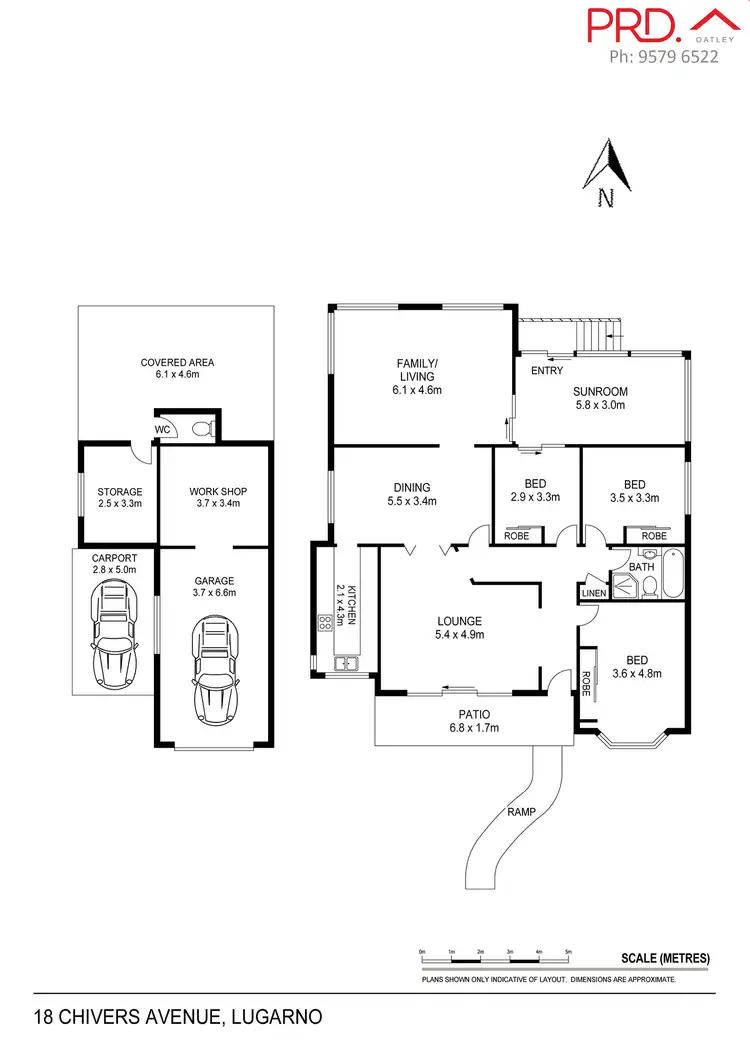 Floorplan of Homely house listing, 18 Chivers Avenue, Lugarno NSW 2210