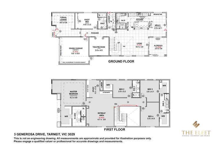 Floorplan of Homely house listing, 3 Generosa Grove, Tarneit VIC 3029