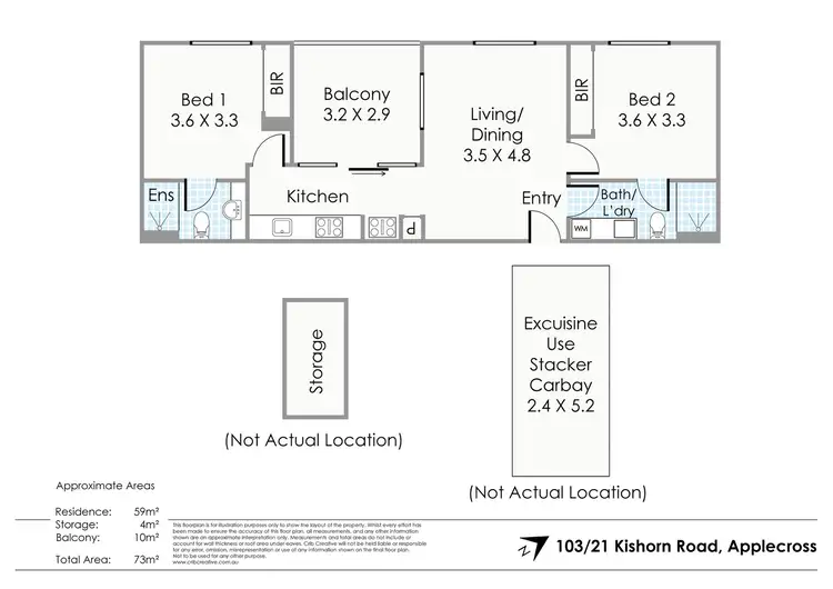 Floorplan of Homely apartment listing, 103/21 Kishorn Road, Applecross WA 6153