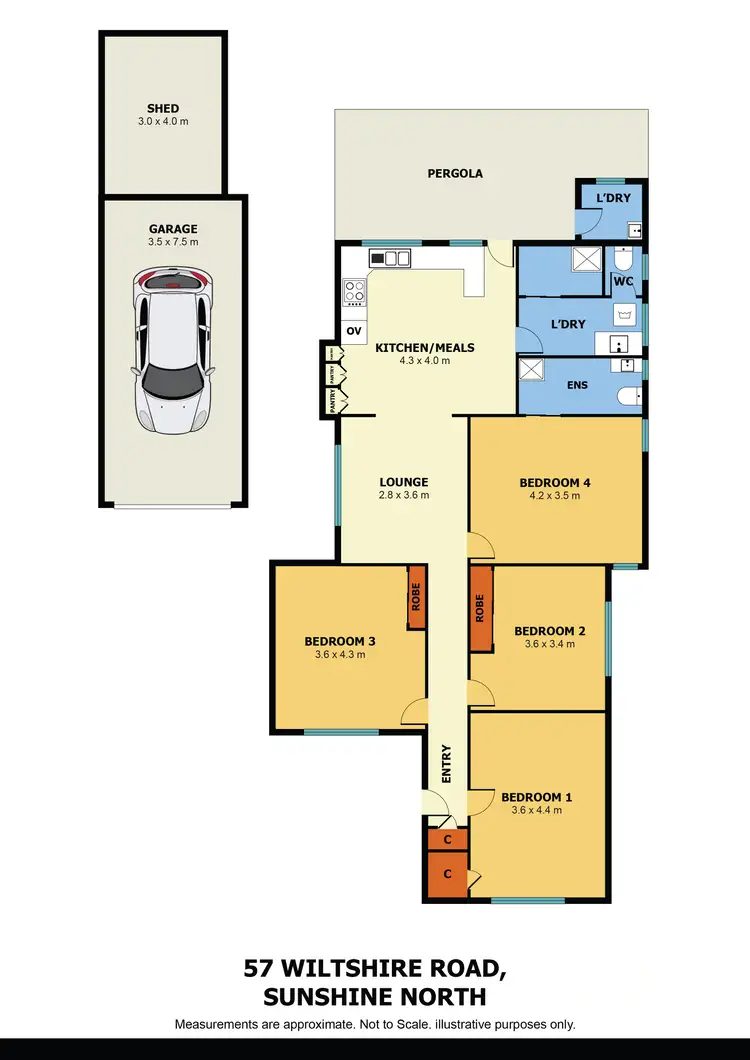 Floorplan of Homely house listing, 57 Wiltshire Street, Sunshine North VIC 3020