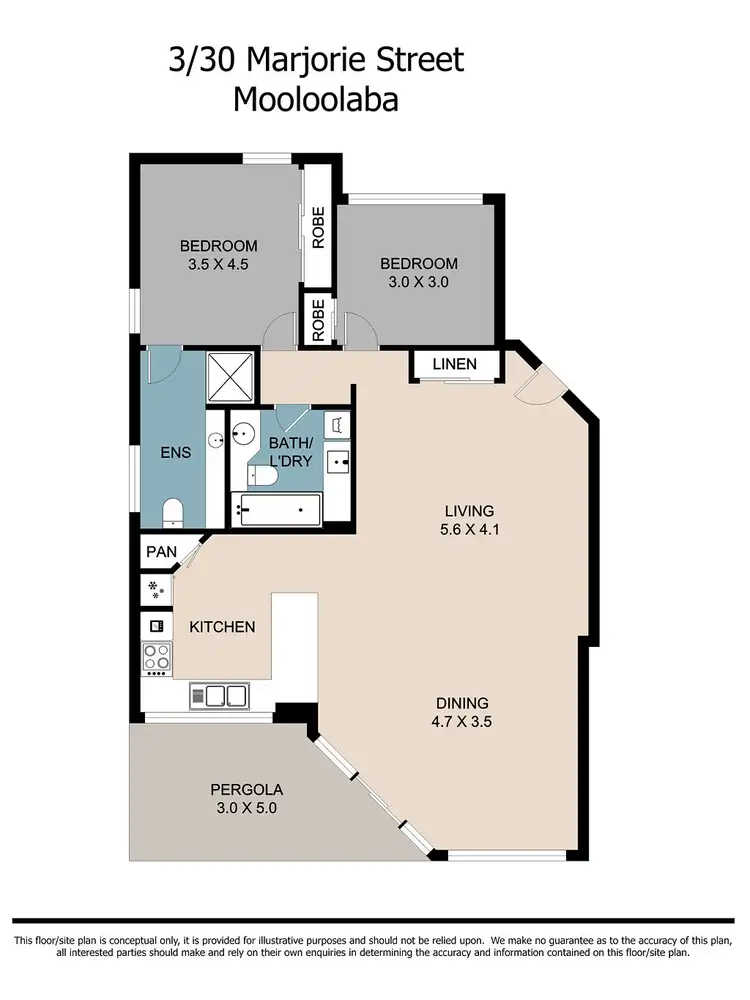 Floorplan of Homely unit listing, 3/30 Marjorie Street, Mooloolaba QLD 4557